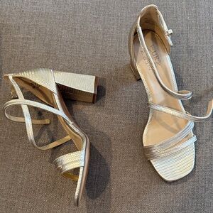 Naturalizer Metallic Strappy Block Heels